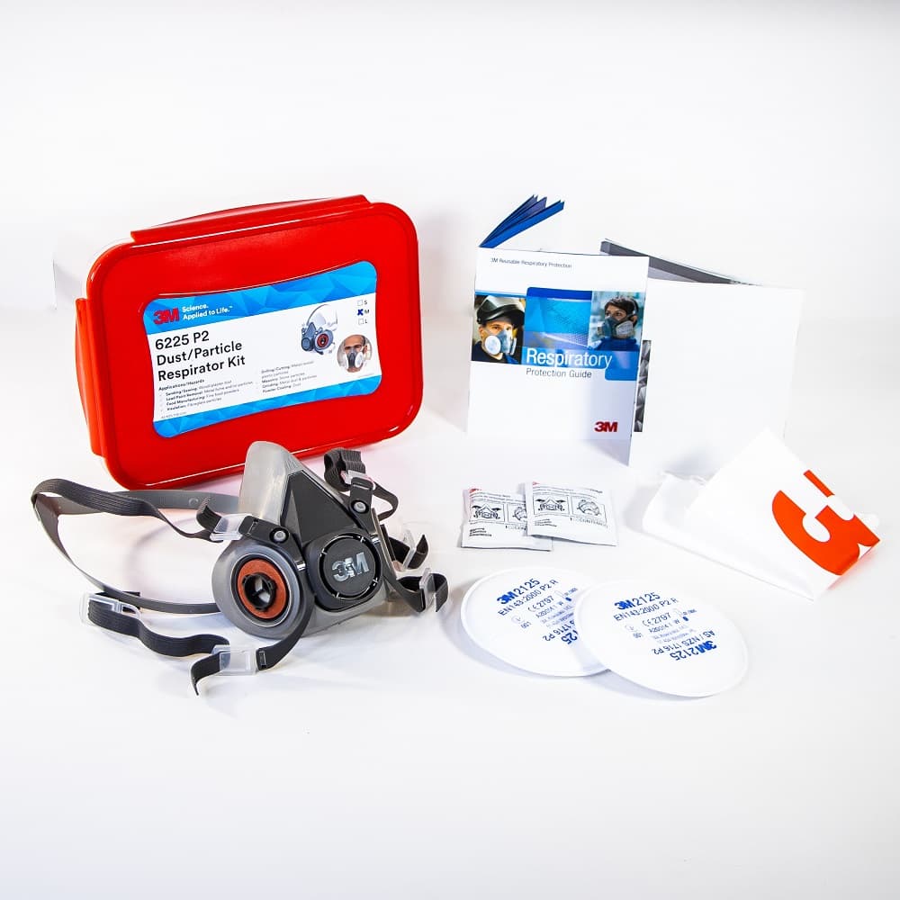 3M 6225 P2 dust particle respirator kit contents