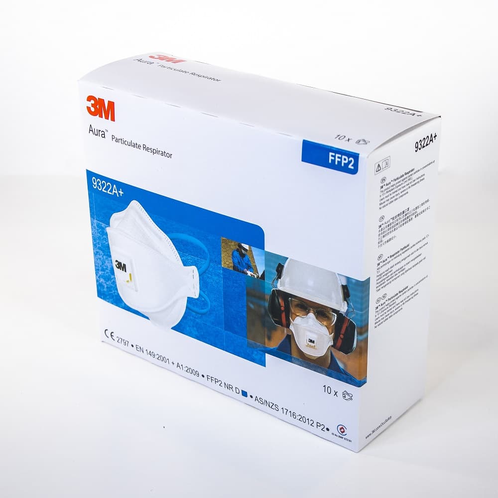 3M 9322A disposable respirator box