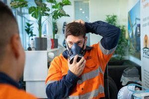 Face fit testing service Sundstrom SR100 done the mask