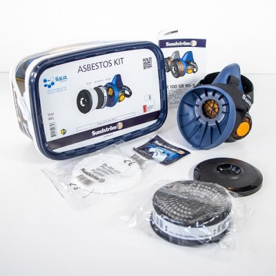 Sundstrom half face asbestos respirator kit contents