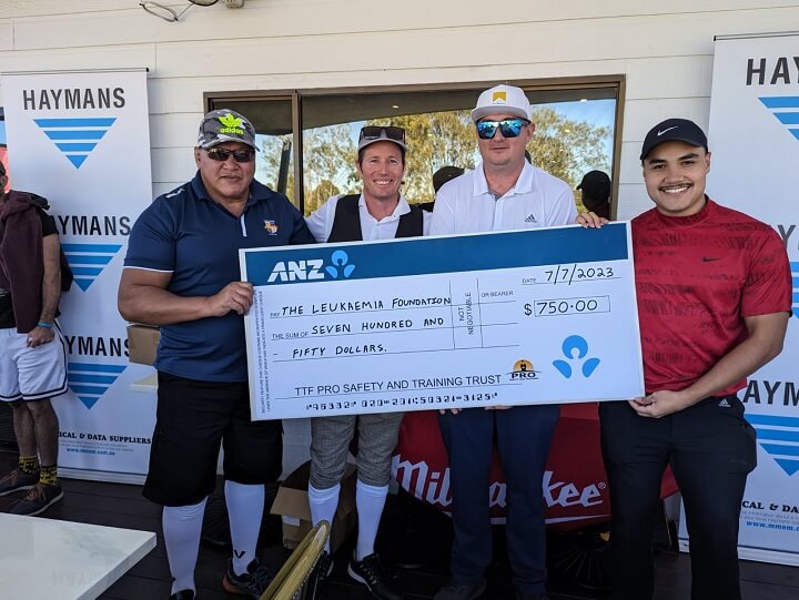 Pro Safety and Training Proud to Donate to Leukaemia Foundation